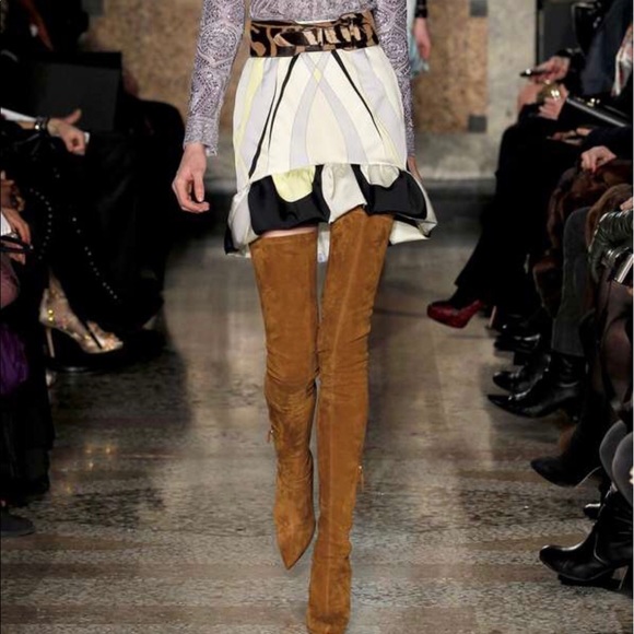 Emilio Pucci Shoes - Emilio Pucci OTK Camel Size 5 Suede Boots